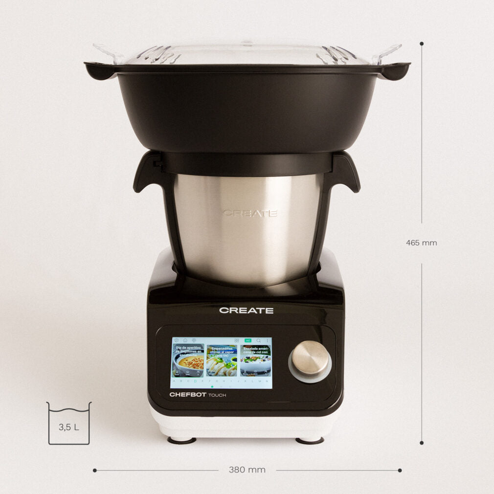 Chefbot Touch - Robot de cocina inteligente + Cesta Vaporera